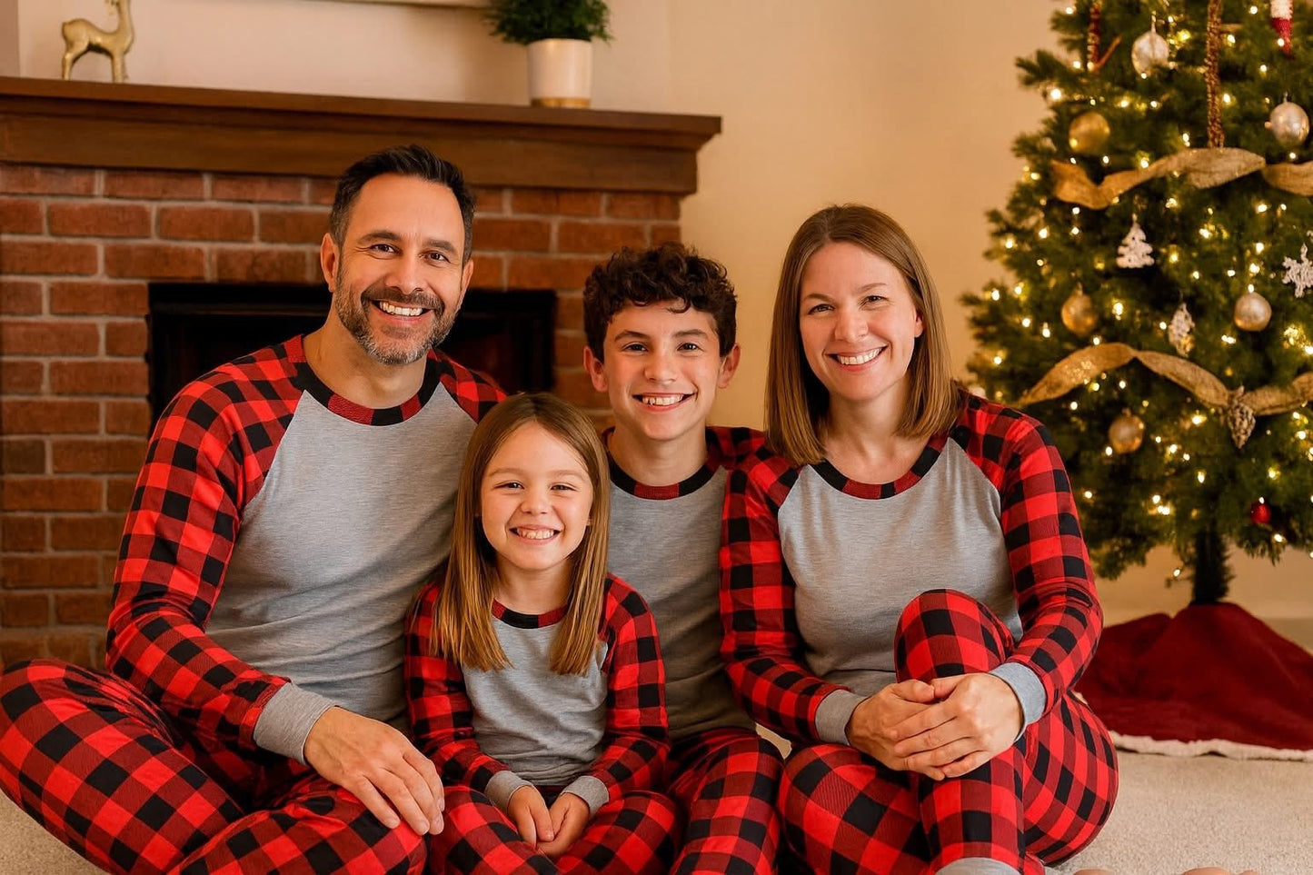 Plaid Christmas Family PJ Sets