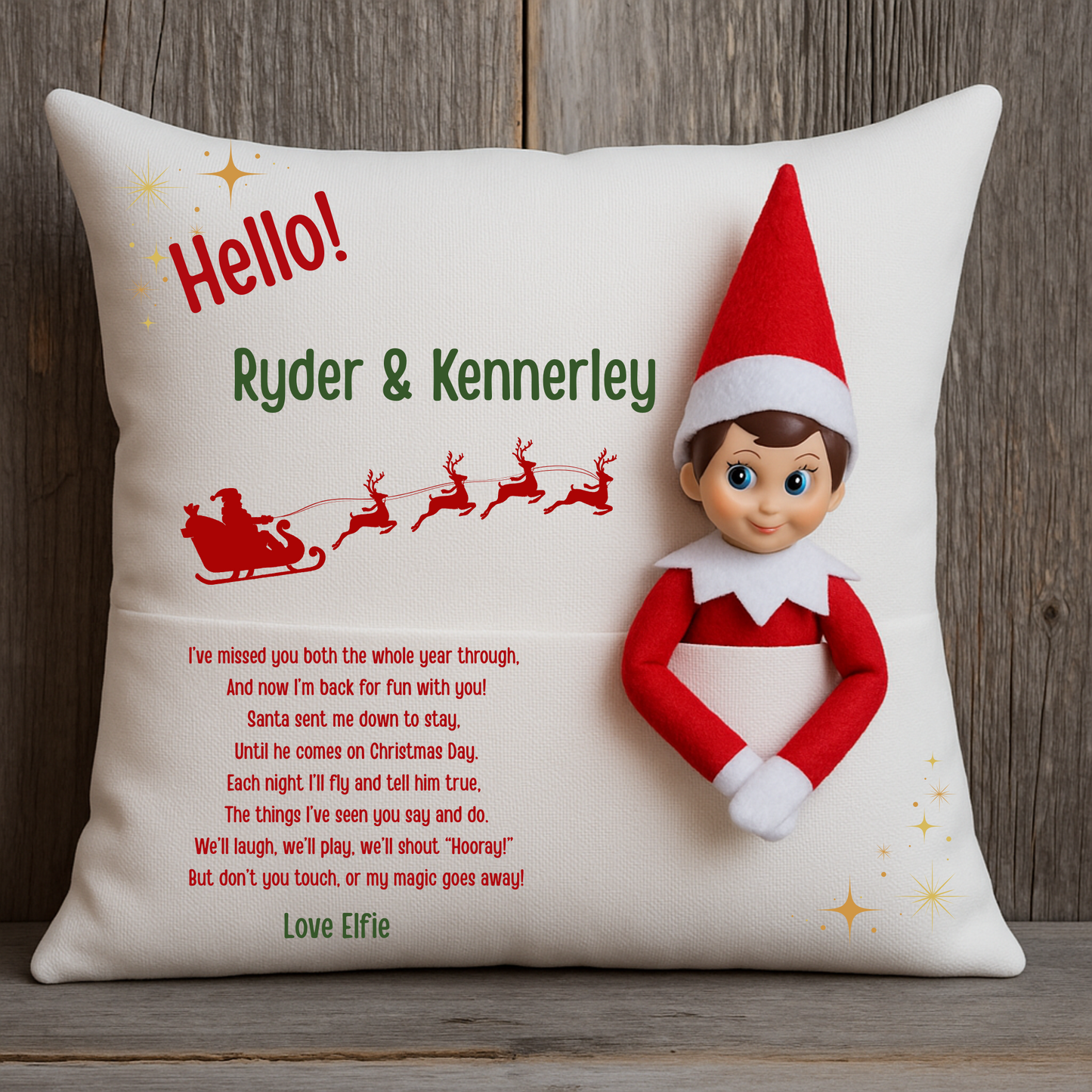 I'm Back Christmas Pillow Cover