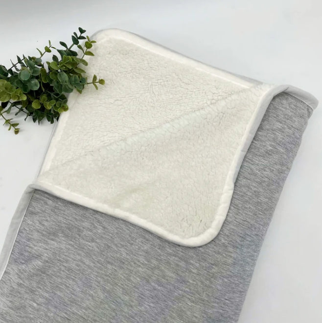 Cozy Sherpa Lined Sweater Blanket