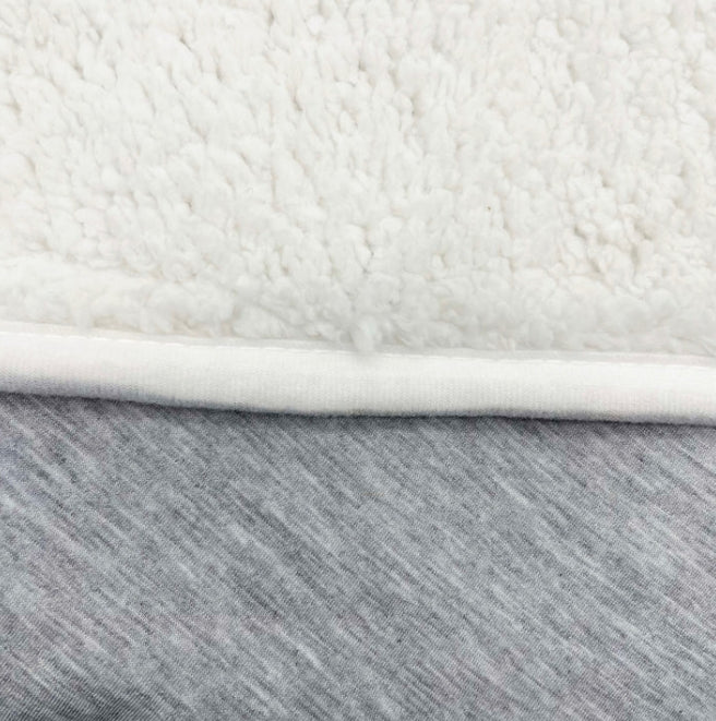 Cozy Sherpa Lined Sweater Blanket