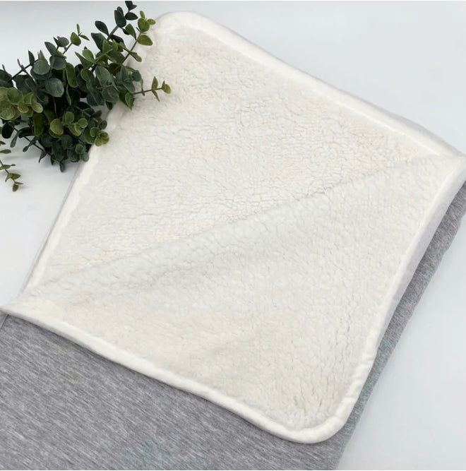 Cozy Sherpa Lined Sweater Blanket