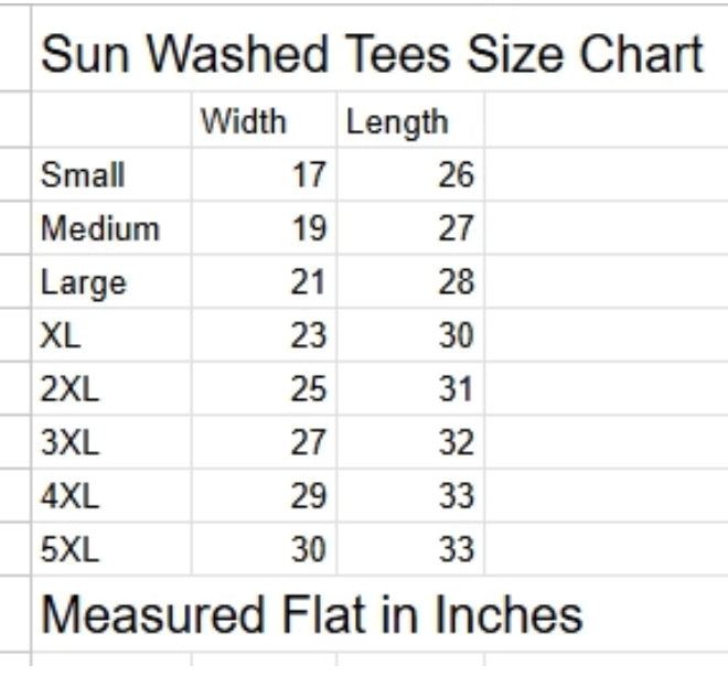 Sun Washed Tees