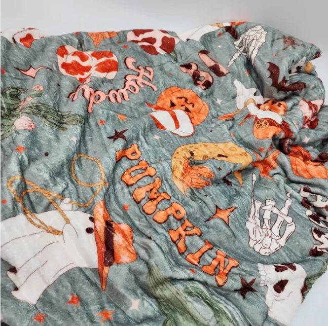 Halloween & Fall Pre-Order – Soft Minky Blankets