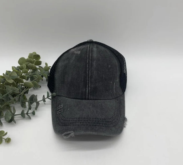 Criss Cross Ponytail Hats Kids & Adults
