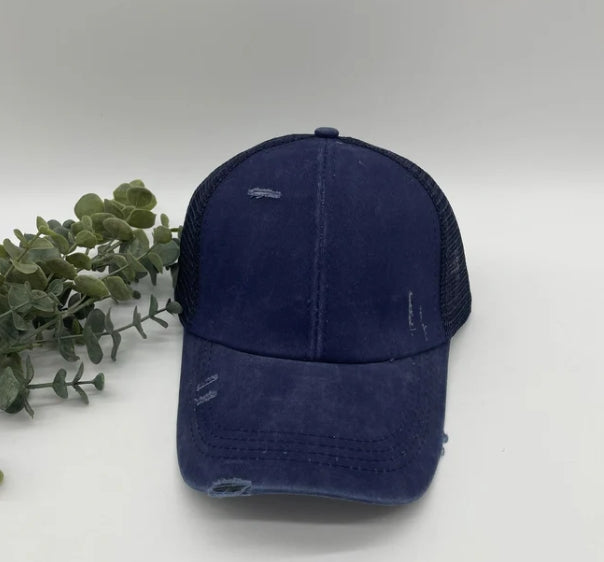 Criss Cross Ponytail Hats Kids & Adults