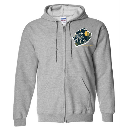 William Grayson "Moon" Adult Zip Up Hoodie