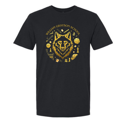 William Grayson "Golden Wolf" Adult T-shirt