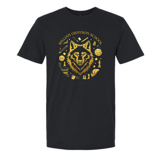 William Grayson "Golden Wolf" Adult T-shirt