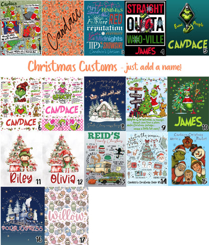 Christmas NAME Blankets