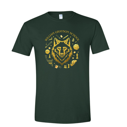 William Grayson "Golden Wolf" Adult T-shirt