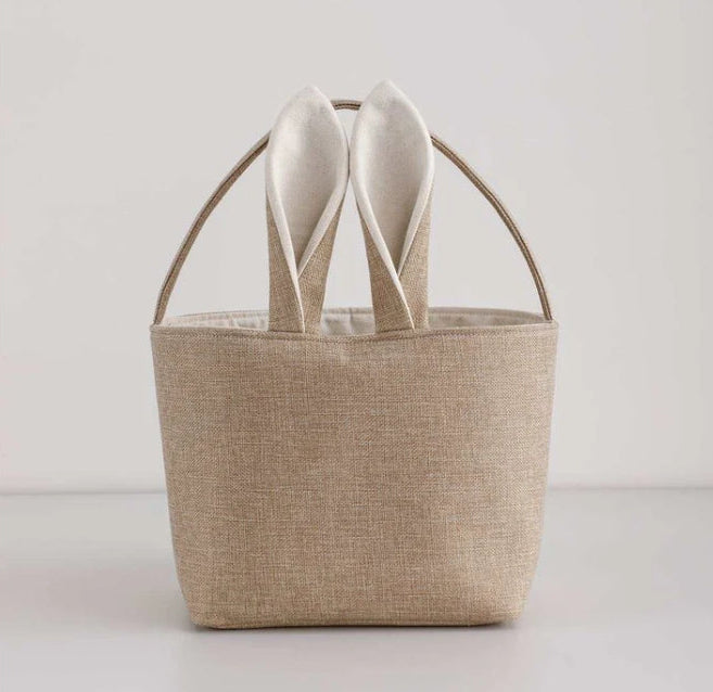 Linen Burlap Easter Basket