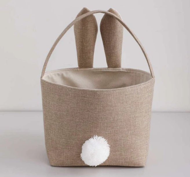 Linen Burlap Easter Basket