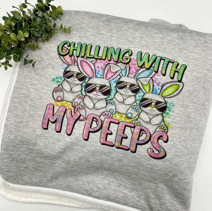 Cozy Sherpa Lined Sweater Blanket