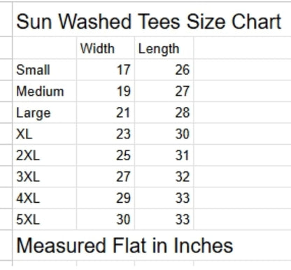 Sun Washed Tees