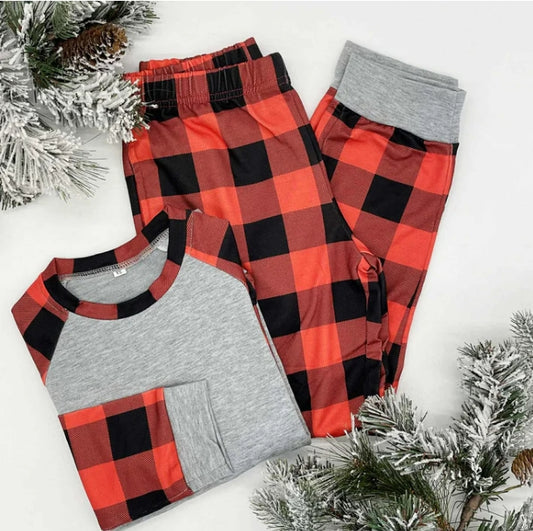 Plaid Christmas Family PJ Sets