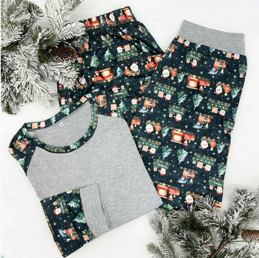 Christmas Trains Family PJ Sets