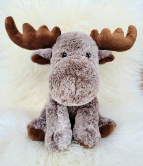 Christmas Brown Moose Plush