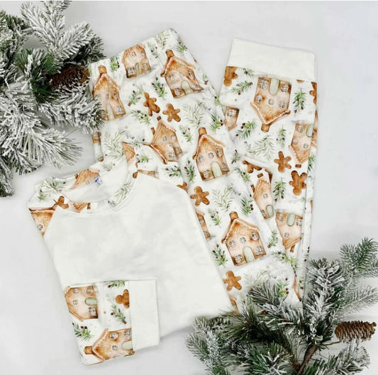 Gingerbread Christmas Family PJ Sets