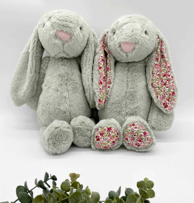 Floral 16" Plush Bunny