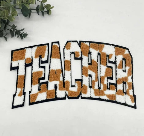 Teacher Checker Chenille Patch