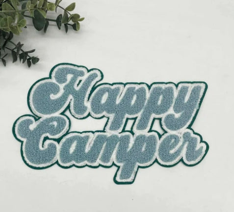 Happy Camper Chenille Patch