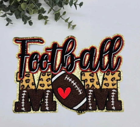 Football Mom Chenille Patch