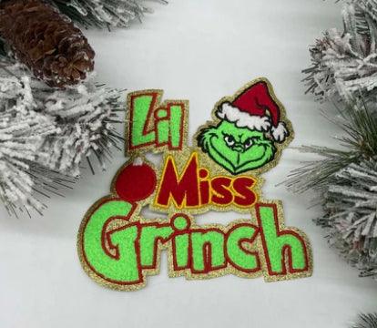 Little Miss Chenille Patch