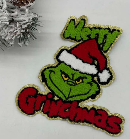 Merry Grumpmas Chenille Patch