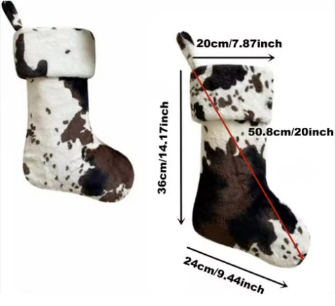 Cow Print Stockings