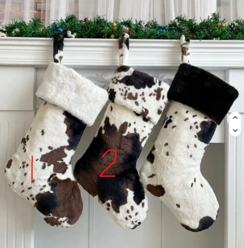 Cow Print Stockings